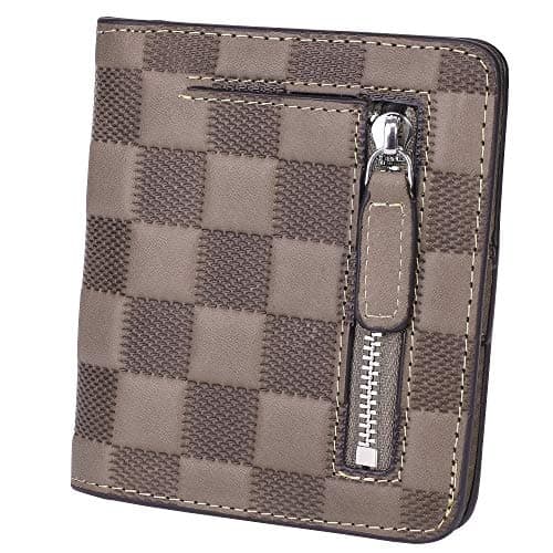 BIG SALE-AINIMOER Women's RFID Blocking Leather Small Compact Bifold Pocket Wallet Ladies Mini Purse with id Window