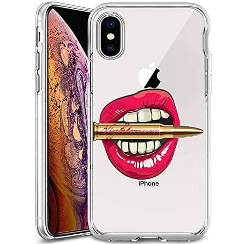 Phone Case iPhone Xs Max Dope Lips Nightmare,ChyFS Phone Clear Case,Crystal Protective Case iPhone Xs Max