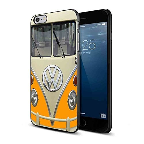 Orange VW Volkswagen Mini Bus for iPhone Case (iPhone 6/6s black)