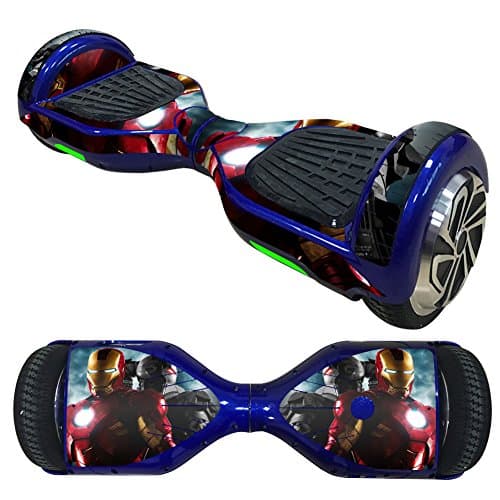 FreeSticker Protective Vinyl Skin Decal for Self Balancing Scooter Hoverboard mini hover 2 wheel x1 razor wrap cover sticker Action , Horror games and Superheroes super graphic (Iron man)