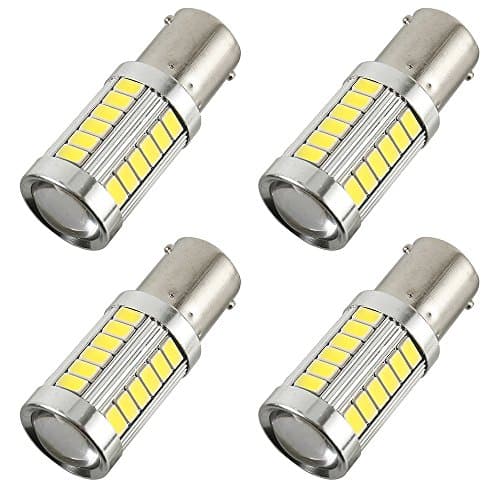 WarmCare 5630 33SMD LED Backup Reverse Light Bulbs Super Bright Canbus Error Free Signal Side lights 6000K White (Pack of 4)