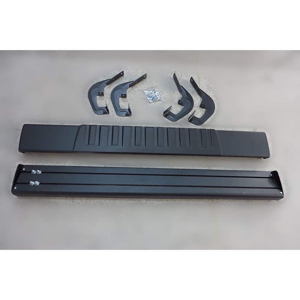 Yumy 6in. Nerf Bar Side Step Running Board For 08-18 Silverado/Sierra 1500/2500/3500 Regular/Standard cab (With 2 Full Size Front Door Only) Black Stainless Steel