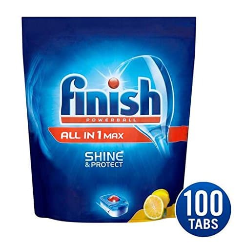 Finish All in 1 Max Dishwasher Tablets Lemon 100 per Pack