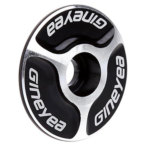 Usdepant Aluminum Threadless Headset Top Cap for MTB Bike,Pattern 4 (black)