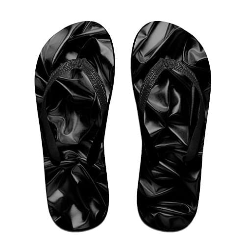 Wons Abstract Background Luxury Cloth Or Liquid Wave Or Wavy Folds Of Grunge Silk Texture Satin Velvet Fashion Women's /Men's Classical Flip Flops