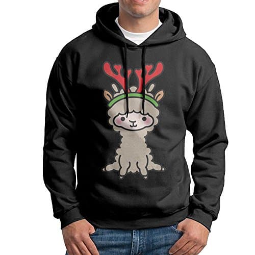 SHUAIS Llamas Christmas Men's Classic Pullover