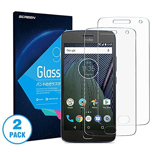 2-Pack Moto G5 Plus Screen Protector MOMOKE Premium Tempered Glass Screen Protector
