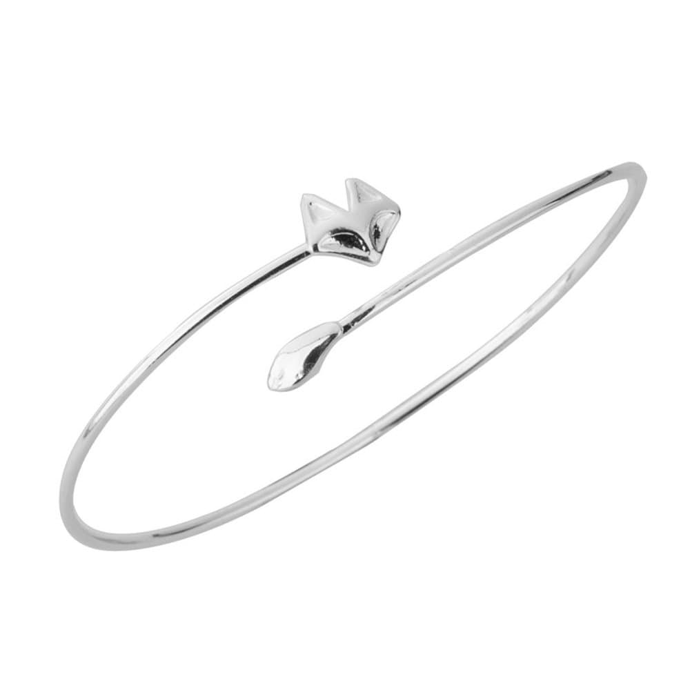 SENFAI Fox Simple Animal Bangle Bracelet 3 Tone