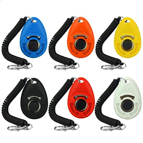 Dog Training Clicker, Wrist Strap, Matte Finish, Water Drop Shaped (6)