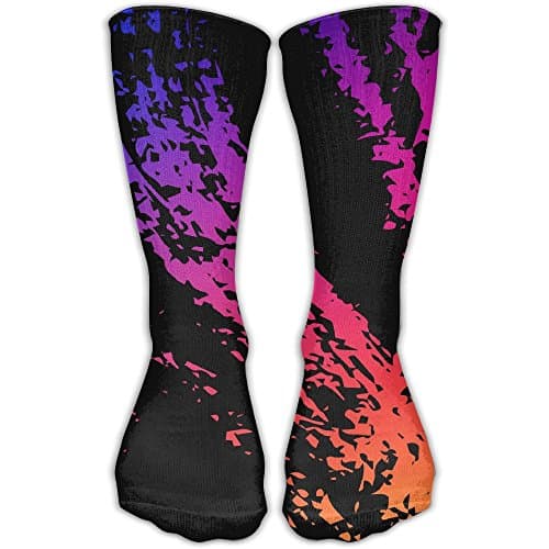 Women Men Classics Socks Pattern Vertical Portrait Display Digital Art Athletic Stockings 30cm Long Sock One Size