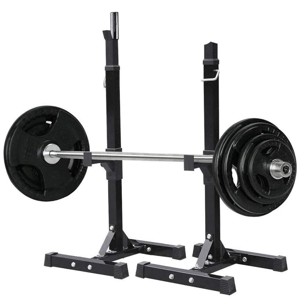 2pcs Adjustable 41"- 70.5" Sturdy Steel Squat Rack Barbell Free Bench Press Stand Gym/home Gym Portable Dumbbell Racks Stand Max 480lbs