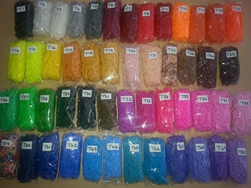 Loom Bands 600 Bands / Clips / Hook - T10 Orange