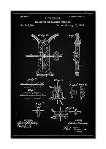 Electric Welding Machine 1886 Patent Poster