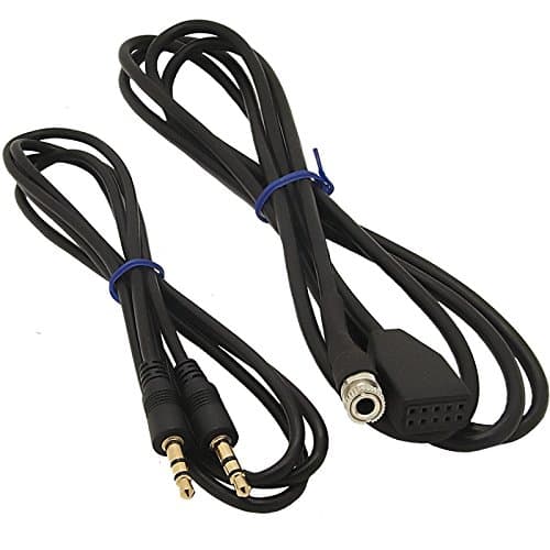 Harulu MP3 Car Audio Female AUX IN Input Interface Adapter Cable 3.5mm For BMW E46 TPG