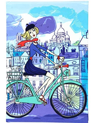 Magickrafts A5 Designer Notebook Diary - 144 unruled Plain white pages, 80GSM (PARIS GIRL)