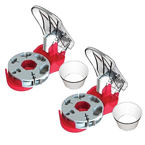 (Set/2) Pill Cutter w/ Self-Retracting Blade & Pill Catch Cup For Medication