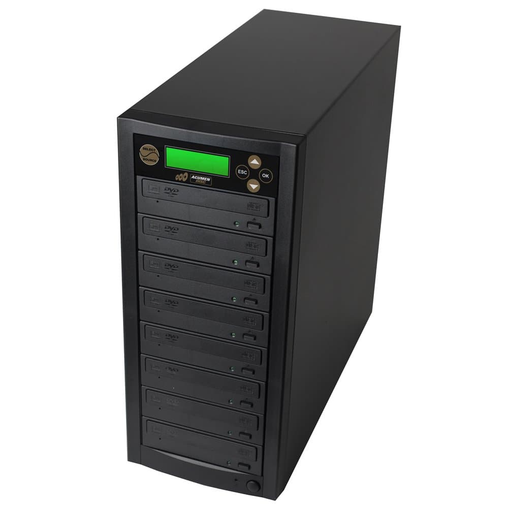 Editor Direct - 7 Target Standalone 24X CD / DVD Writer Burners Duplicator with built-in 250GB SATA Hard Drive