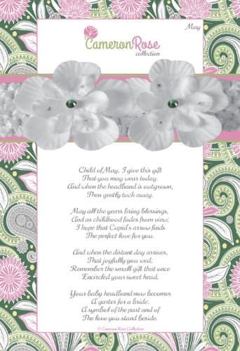 Cameron Rose Collection Keepsake Baby Headband, May