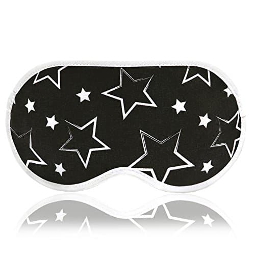 Sleeping Mask Star - Natural Soft & Comfortable Cotton Blindfold - Ultra Lightweight Starry Eye Mask - Best for Deep Healthy Sleep Camping Travel Meditation Nap & REM
