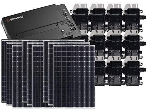 Treepublic High Efficiency Residential Solar Panel Grid-Tied System | Panasonic HIT 335W Solar PV Panels w/Enphase Microinverter System + IQ Envoy & Consumption Monitoring (6kW)