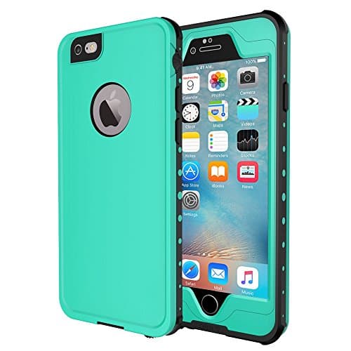 iPhone 6 / iPhone 6 Plus Waterproof Case, IP68 Protection Rating Waterproof Snow-proof Shockproof and Dirt-poof Protective Case for iPhone 6s / iPhone 6s Plus (AQUA, iPhone 6 PLUS / iPhone 6s PLUS)