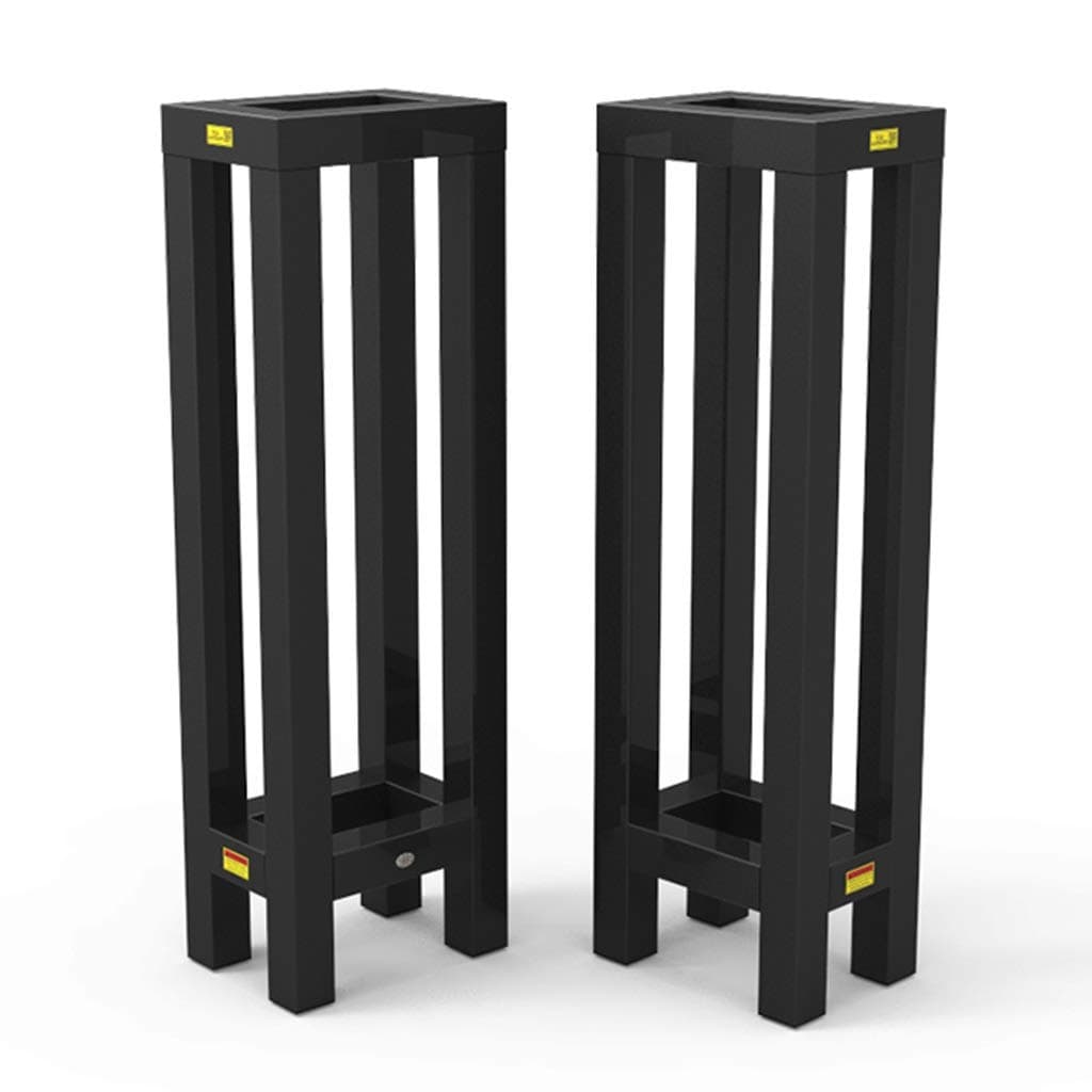 Stands Speaker Bracket Balcony Bold Column Speaker Rack Bar Metal Speaker Bracket Home Floor Bookshelf Wedding Party (Color : Black, Size : 60cm)