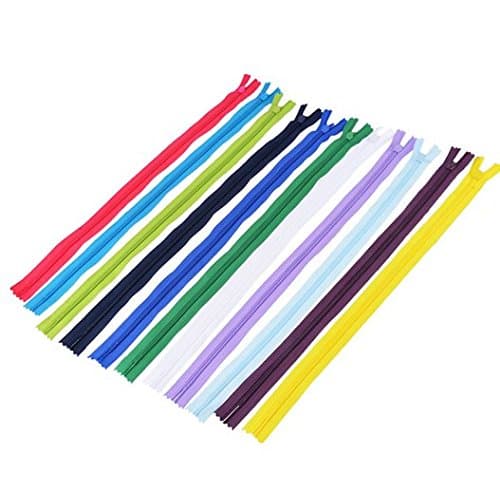 5pcs Coil Lace Zipper Zippers + Puller for Tailor Sewer Craft Bag Wholesale Random color