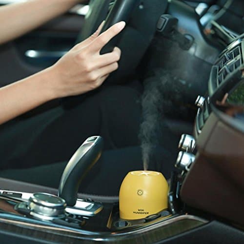 Ecosin Portable USB Humidifier Air Purifier Steam Diffuser Mist Office Room Accelerate the metabolism of cells, stimulate the activity of cells and increase the luster of skin. (Yellow)