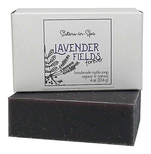 Sisters in Spa Lavender Fields Forever 4 oz Organic Bar Soap with Essential Oils - Made in the USA