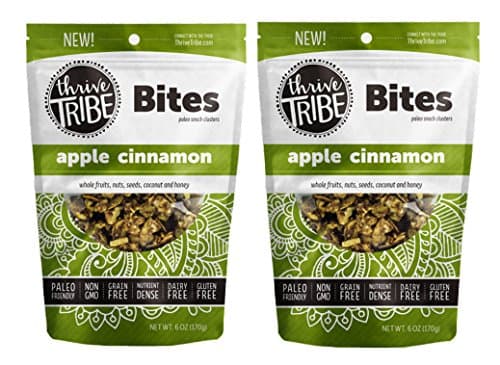 Paleo Snack Clusters, Apple Cinnamon Bites, 6 oz each - 2 packs