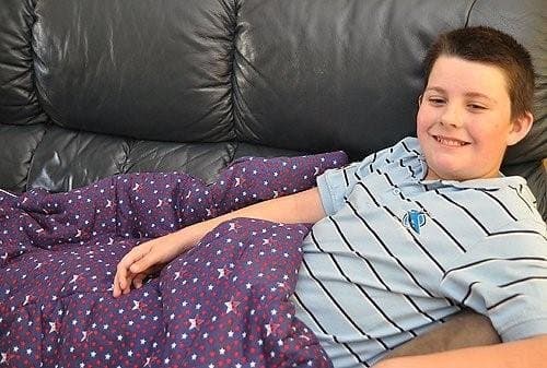 Climagel Weighted Blanket - Size LAP 1 - 6.6lbs Plain Green