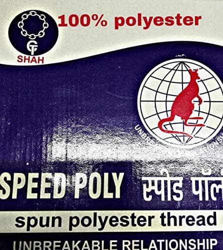 Shake Poly Spun Polyester Thread, 300m Each (100-Piece, Multicolour)