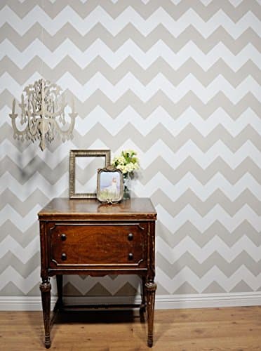 Chevron Wall and Floor Stencil - Cute Stencils - Laser Cut