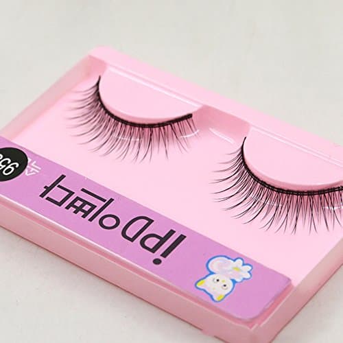 False Eyelashes, PrettyMakeUp 1 Pairs Black Long Thick Soft Flase Eye Lashes Reusable for Makeup Cosmetic Fake Eyelashes