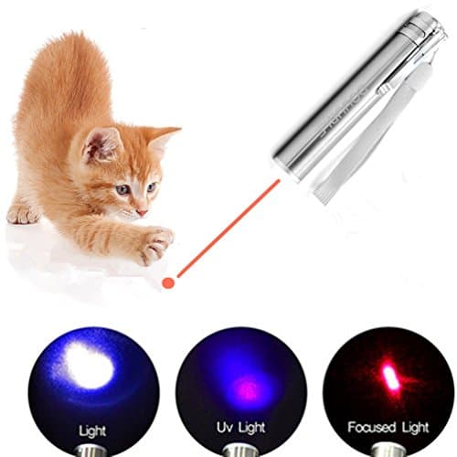 Cats Toys 3 in 1 USB Charging Catch Interactive LED Light Exercise Cats Training tools By DOUUBLE