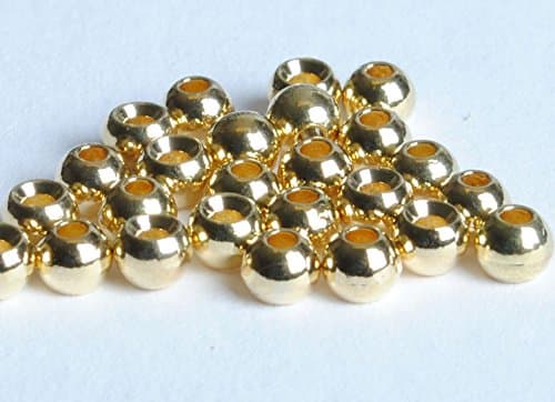 Tungsten Beads for Fly Tying - 25 Pack (Gold, 3.8 mm (5/32"))