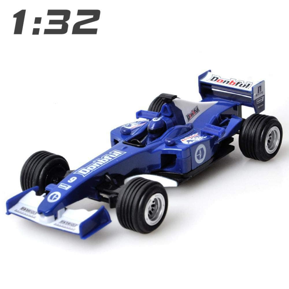 1:32 Diecast Alloy Toy Car Vehicles Formula 1 Pull Back F1 Sports Racing Simulation Model Car Kids Toys for Children Boys Blue