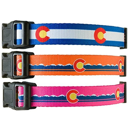 Colorado State Flag Dog Collar Blue (Medium)