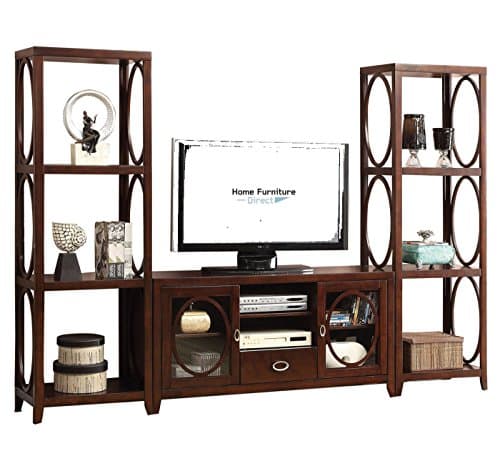 Calabasas Cherry 56" TV Console with Optional Piers