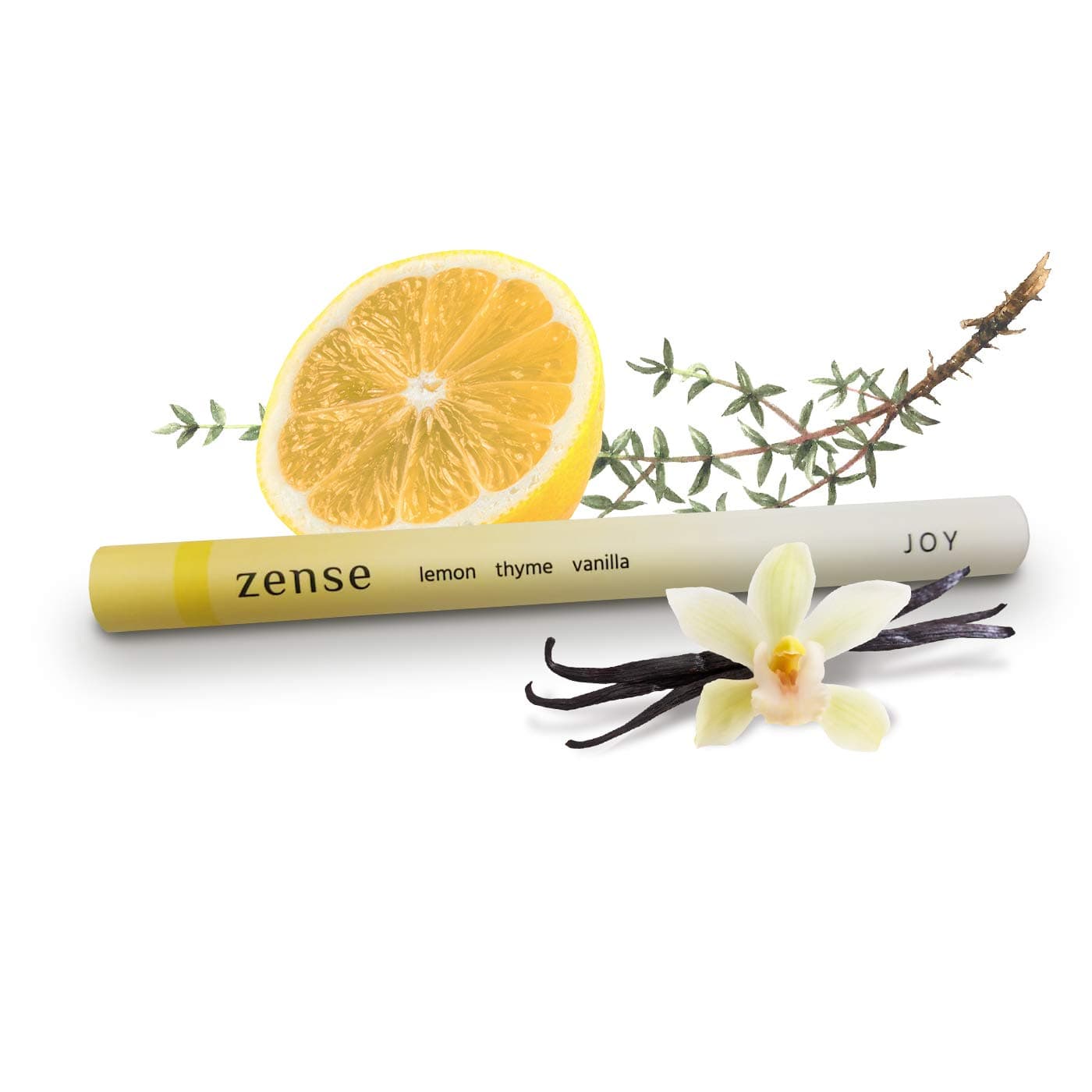 Zense Joy - Portable Essential Oil Diffuser - All Natural Aromatherapy with Lemon, Thyme & Vanilla - 100% Organic Aromatherapy