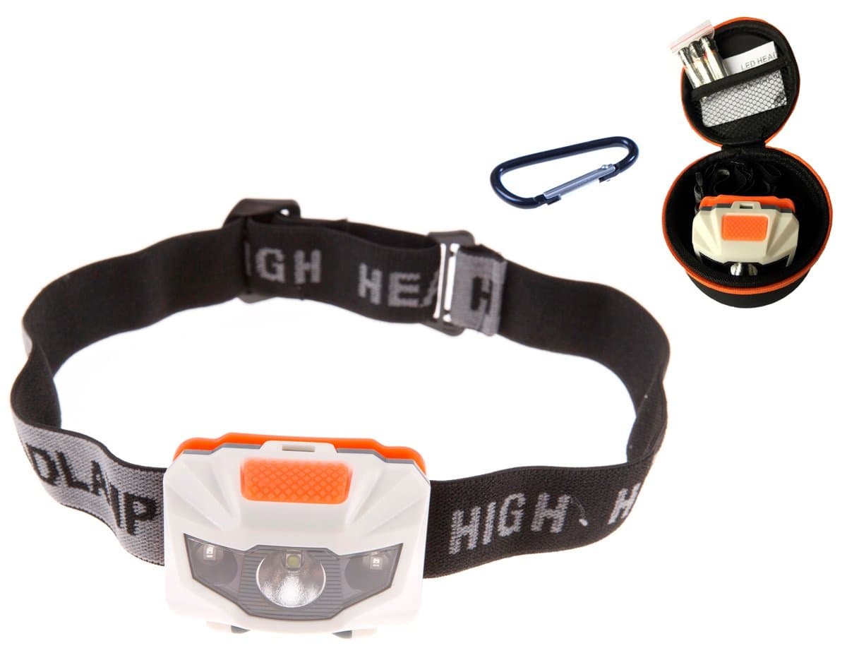 OZ special Brightest LED Headlamp Flashlight led Headlight 5W CREE LED XPG-400 Lumens Lightweight (2.8 oz) Waterproof Adjustable LED Lights Energizer Batteries for Running Camping Fishing