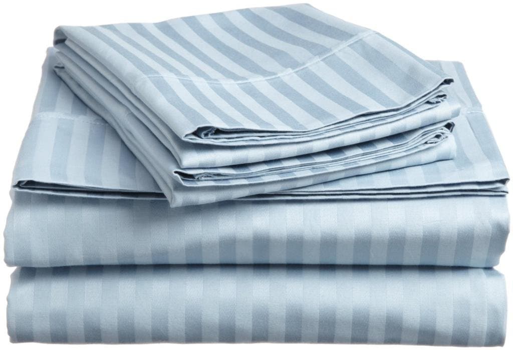 Sara Ashley Collection Microfiber Queen 4-Piece Luxury Bedding Collections Sheet Set – Light Blue