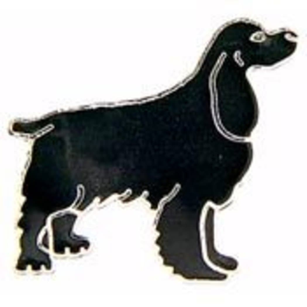 EagleEmblems P00335 Pin-Dog,Cocker,English,GY (1'')