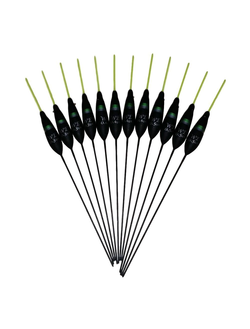 SRG Pole Floats 12 x Assorted Pole Floats (Pack 316Y12)