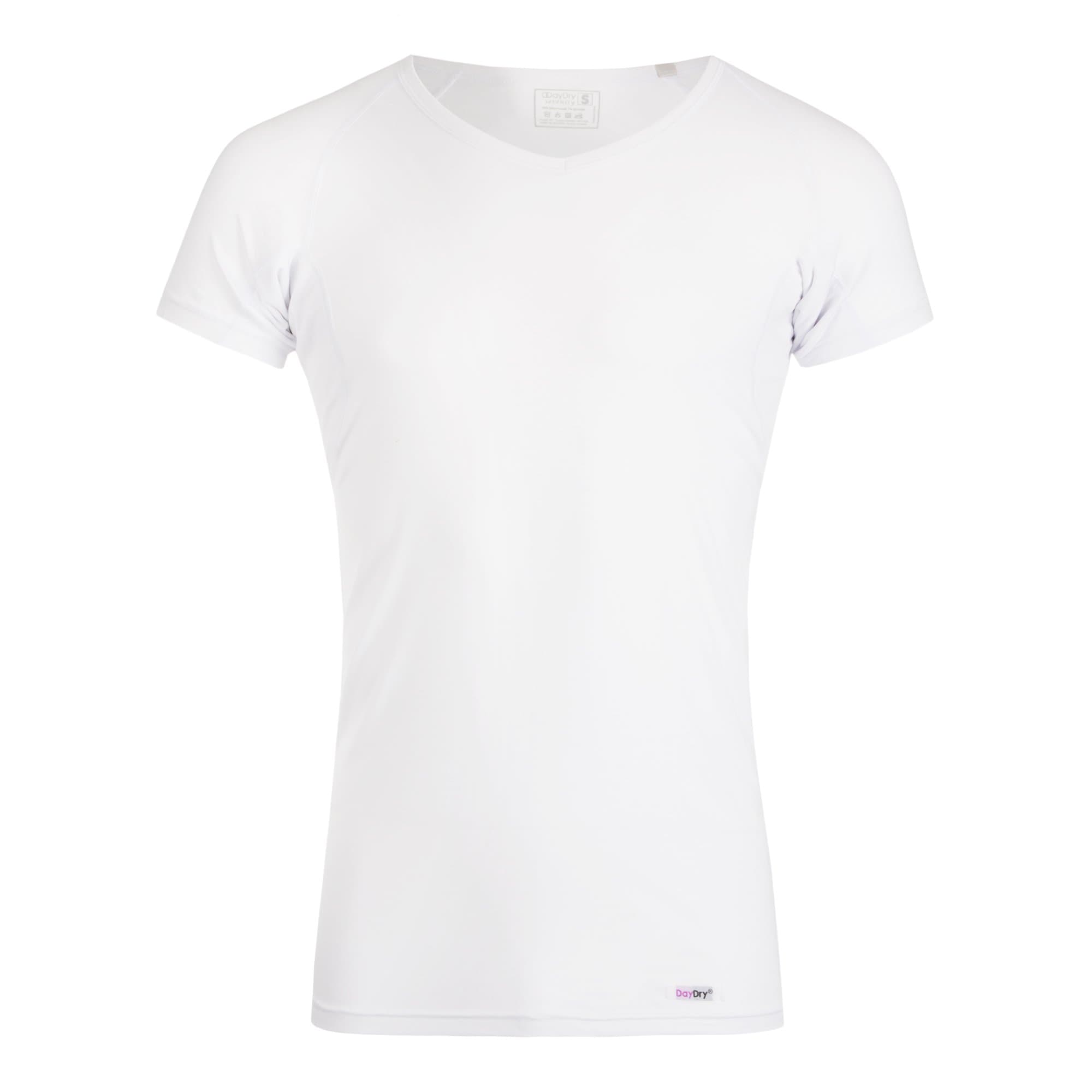 DAYDRY Sweatproof Undershirt for Men (Optional Washable Pads) : V Neck Model