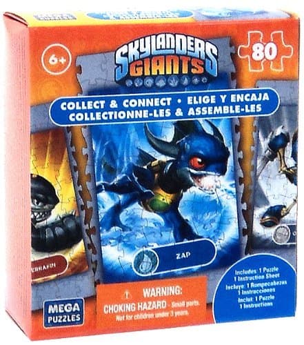 Mega Puzzles Skylanders Giants 80 Piece Puzzle Zap