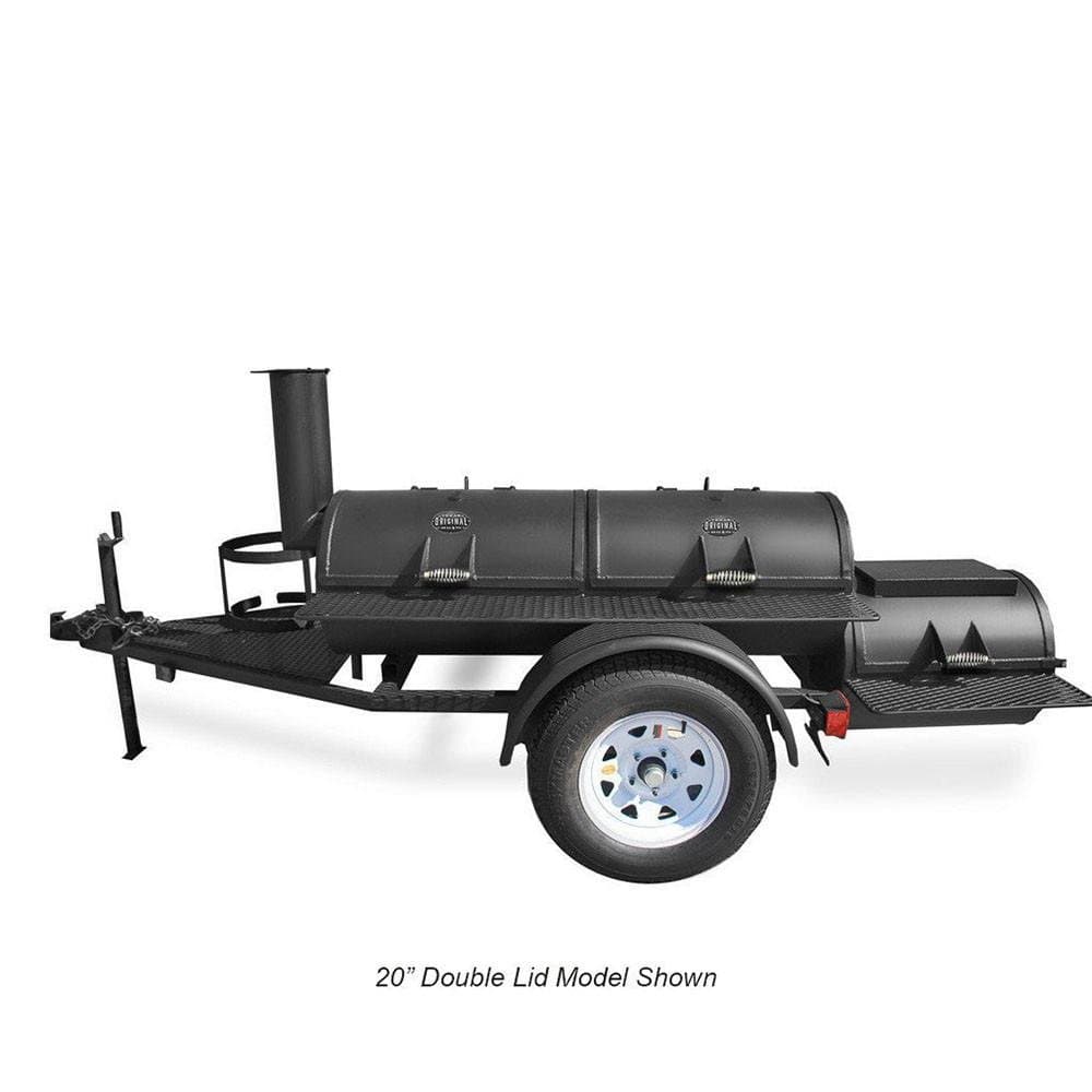 Texas Original Pits Portable Luling Smoker - Trailer Mounted