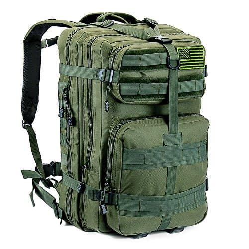 Military Tactical Backpack Large 50L Army Backpack 3 Day Assault Pack Molle Bug Out Bag for Outdoor Hiking Camping Trekking Hunting Multiple Color (Army Green, Large, 50L)