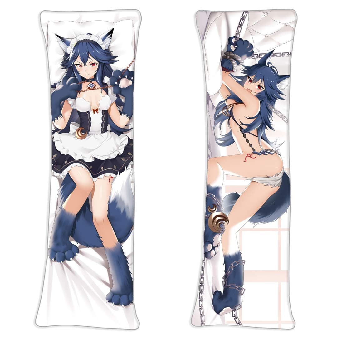Magic Wolf Fenrir Granblue Fantasy Double Sided Throw Pillow Case Cushion Cover 160 x 50cm(62.9in x 19.6in) 2 Way Tricot pillow slip