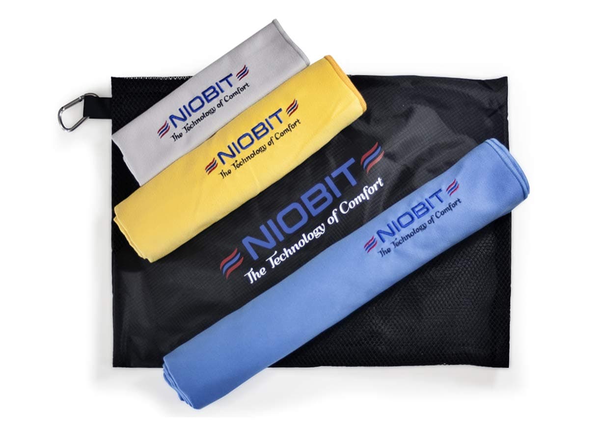 NioBit Spring 2020 Microfiber Towel - 3 Sizes Super Pack with Gym Towel - Ultra Compact Quick Dry Towels for Traveling, Swimming, Hiking, Beach, Yoga